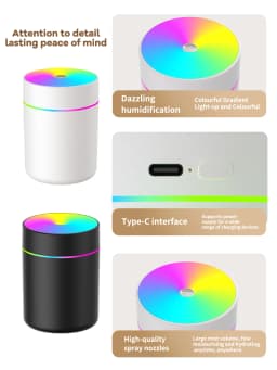 180ml Aromatherapy diffuser Humidifier Aromatherapy essential oil Air purifier Sleeping car carrying home LED 7 color light