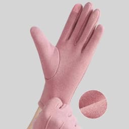 Women Winter Touchscreen Gloves With Fleece Lining Windproof Keep Warm Running Gloves Thermal Outdoor Sports Cycling Mittens