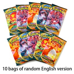 10 Pack Pokemon Cards 151 Team up Sun & Moon Thunder English Trading Card Game Evolutions Booster Collectible Kids Toys Gifts