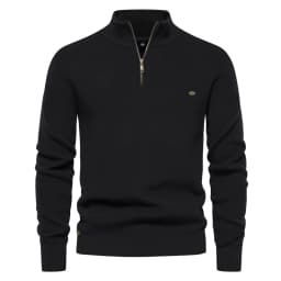 2023 New Autumn Cotton Zipper Cardigans for Men Fashion Casual Social Men Sweaters High Collar Warm Winter Knitted Sweater Men