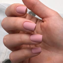 24pcs French-Pressed Dark Red Square Medium-Length False Nails Reusable Acrylic Nails Full Coverage Acrylic False Nails