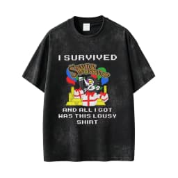 Washed Vintage Game Deltarune Spamton Funny Meme T-shirt Men's Women Clothing Casual Humor Lover Short Sleeve Oversized T Shirts