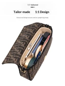 Homefish Felt Insert Bag Organizer Bag In Bag For Handbag Purse Organizer for Longchamp Mini Shoulder Bag