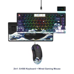 Womier S-K80 Gamer Keyboard with Color OLED Display Mechanical Gaming Keyboard Hot Swappable Gasket Mount RGB Custom Keyboard