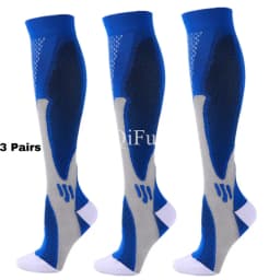 2/3/4 Pairs Running Men Compression Socks Fit Varicose Veins Football Soccer Stockings 30 Mmhg Atheletic Men Women Sports Socks