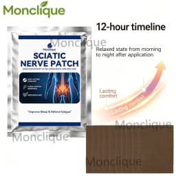 10/72PCS Sciatic Nerve Massage Patch Piriformis Hip Bandage Soothe Meridians Relax Muscle Promotes Blood Circulation Massage Mat