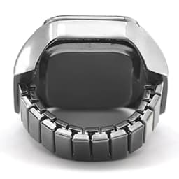 Hot Selling Creative Roman Numeral Scale Ring Quartz Alloy Shell Finger Square Watch Dial For Couples