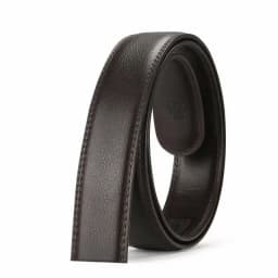 3.5cm Wide Genuine Leather Belt Without Buckle Men Luxury Designer Strap Brand Belts For Male Vintage High Quality