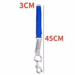 Dog Leash Spring Short Dogs Leash PU Leather Leashes for Large Dogs Walking Nylon Rope Durable Dog Leashes Chew Proof Pet Chain