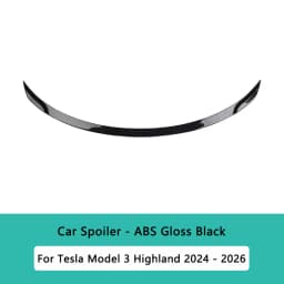 HEENVN Spoiler for Tesla Model 3 Highland 2026-2024 Car ABS Carbon Pattern Trunk Tail Wing Original High-performance Accessories