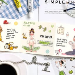 Mr. Paper 20Pcs/bag Character Scenic Sticker Book Cute Stationery Stickers Handbook Material Stickers DIY Creative Decoration