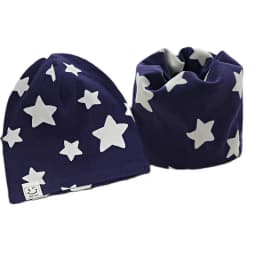 2024 New Cotton Children's Single-layer Hat Scarf 2-piece Set Spring Autumn Girls Hat Scarf Baby Boys Head Cover Kids Hat Set