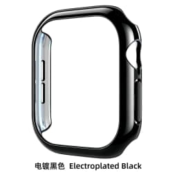 PC Electroplating Case for Apple Watch 12 46mm 42mm Hard Bumper Frame Protector Cover for Iwatch Series 12 46mm 42mm Accessories