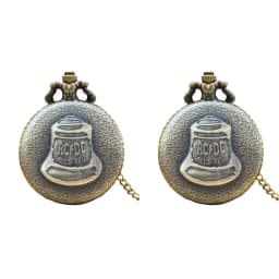 Retro Charm Neutral Fashion Arabic Digital Quartz Pocket Watch Steampunk Men's and Women's Necklace Pendant Gift
