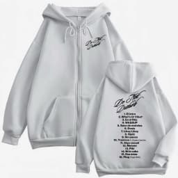 Rapper Young Miko Do Not Disturb Print Zipper Hoodies Fashion Hip Hop Zip Up Pullovers Men's Women's Casual Oversized Sweatshirt