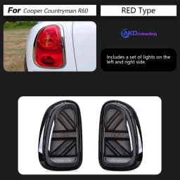 AKD Tail Lamp for MINI Cooper Countryman R60 LED Tail Light 2010-2016 R60 Rear Fog Brake Turn Signal Automotive Accessories