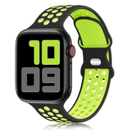 Sport Strap for Apple Watch Band 44mm 40mm 42-38-41mm 45 mm Air-hole Silicone Bracelet iWatch Series 9/8/7 6 SE 5 Ultra 2 49mm