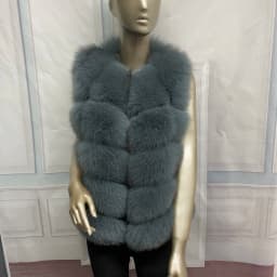 Style Real Fur Coat 100% Natural Fur Jacket Female Winter Warm Leather Fox Fur Coat High Quality Fur Vest