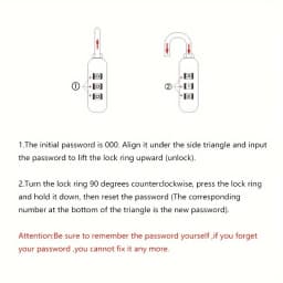Multi-purpose Password Small Padlock Outdoor Backpack Security Lock Portable Lightweight Alloy Padlock