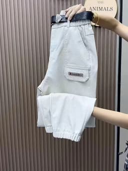 Women's Cargo Leather Pants Fall Winter New Classic Dark Department Fashion Trend Pocket Decoration Loose Oversized Pants 4XL