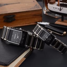 CHENXI 104A Brand Men Quartz Watch Elegant Square Dial Reloj Ceramic Strap Waterproof Simple Montre Lady Fashion Couple Watches