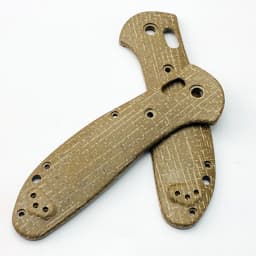 1pair Micarta Blade Handle Patch for BM 550 / 551 Knife Folding with Support Shaft Screw Knife Patch Material DIY Accessories