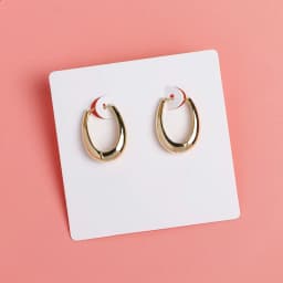 50PC 7x7cm White Brown Black Display Cards Stand For Stud Hoop Earrings Holder Jewelry Cardboard Small Business Packaging Supply