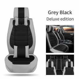 For Honda Pilot 2007-2021 5-Seat Car Seat Covers Full Set Leather Deluxe Cushion Front Rear Seat Back Cushion Pad Mat Backrest