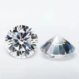 Lab Moissanite Stone Round Cut D Color VVS1 0.1ct-12ct Lab Grown Gemstone Charms for Jewelry Making Pass Diamond Tester