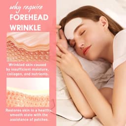 8Pcs Silicone Forehead Wrinkle Patches Reusable Anti Wrinkle Facial Pads for Smoothing Forehead Wrinkles & Fine Lines Overnight