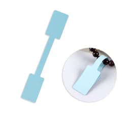 100/200pc Square Price Tag for Jewelry Blank Display Sticker Card Self Adhesive Necklace Bracelet Mix 8 Colors Label Packaging