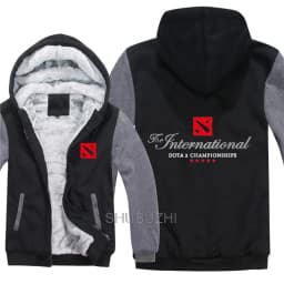 Winter Style Dota 2 Hoodies Sweatshirt New Game Warm Liner Men Fleece Dota Sweatshirt Jacket M-5XL High Quality