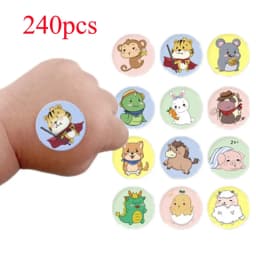 10-720pcs Cartoon Animal Pattern Band Aid Hemostasis Adhesive Bandages First Aid Emergency Kit Wound Plaster Patches for Kids