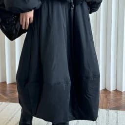 [LANMREM] Office Lady Thick Warm Cotton Skirt For Women Elastic High Waist A-lilne Mid-length Skirts 2025 Winter New 26C965