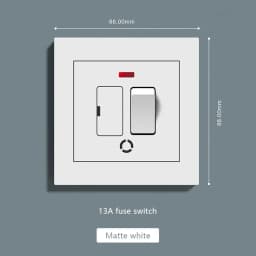 UK Standard Power Socket 13A Quick charge Plug 20W Smart Type-C Wall Outlet,220V Electrical Universal Wall Light 2way Switch