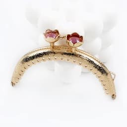 2/5Pcs 8.5cm Bead Head Embossed Metal Bag Handle Gold Coin Purse Frame Clourse Kiss Clasp Wallet Sewing Bracket Bags Accessories