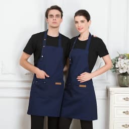 Custom Company Shop LOGO Kitchen Aprons For Woman Men Chef Work Grill Restaurant Bar Shop Cafes Beauty Nails Studios Uniform