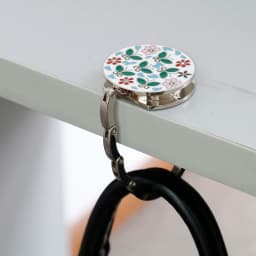 Folding bag handbag hook purse tote flower shape metal bag table hanger holder