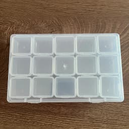 Plastic Box 15 Grids Separate Compartment Case Portable Travel Ring Stud Earring Pendant Necklace Jewelry Storage Orgainzer
