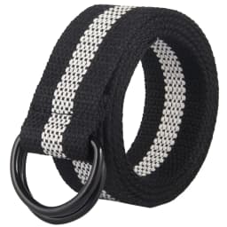Double loop buckle canvas belt for men and women, youth canvas belt for women, Korean version, minimalist denim belt