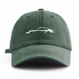 1pc car Print Washed Baseball Cap for Adults, Minimalist Retro Style Casual Soft Adjustable Dad Hat, Perfect As Gift
