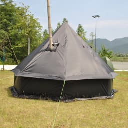 8 Person Large Pyramid Hot Tent with Four Seasons Camping Chimney Wood Stove for Outdoor Cooking Mongolian Bag Tent CZX-998
