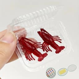 Mini Supermarket Food Box Role-Playing Toy 1:12 Scale Crab Lobster Pork