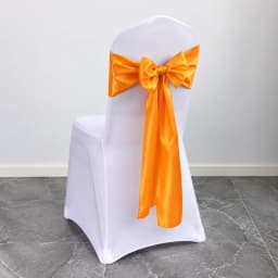 Wedding Decoration Chair Satin Sash Bow Tie Self-Tie 10 Pieces Per Lot Plain Solid Colour Birthday Party Festival Hotel Holiday