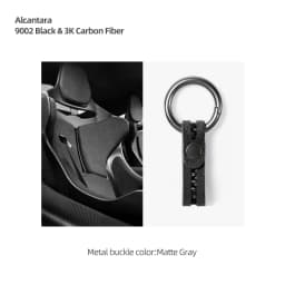 Make of Alcantara Car Key Chain Case Carbon Fiber For Audi A4 B8 A5 A3 8Y A6 A7 Q3 Q5 Q7 TT TTRS Decor Keychain Ring Accessories