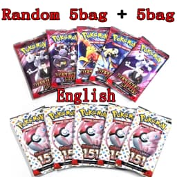 Pokem Card 360Pcs Prismatic Evolutions PHANTASMAL FLAMES Scarlet Violet 151 Black Bolt English Booster Battle Transaction Card