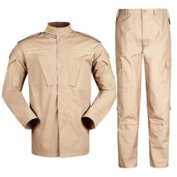 2026 Tactical Camo ACU Uniform Men 2Pcs Set Durable Wear-Resistant Training Security Duty Uniforms