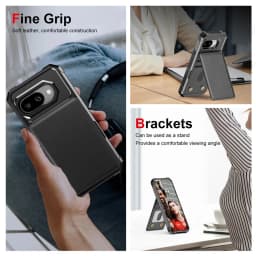 Flip Wallet Case Card Holder Slot Phone Case for Google Pixel 7 8 9 Pro XL 9A 8A 7A Leather Bracket Back Protective Cover