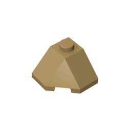 Gobricks GDS-802 ROOF TILE 2X2X1 45 DEGR.-BOT.45DEGR. compatible with lego 13548 children's DIY Educational Building Blocks Tech
