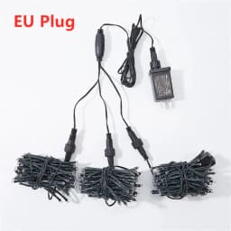 Creative 3 IN1 360LED Christmas Garland Meteor Shower String Light Outdoor Waterproof Icicle Fairy Lights for Holiday Tree Decor